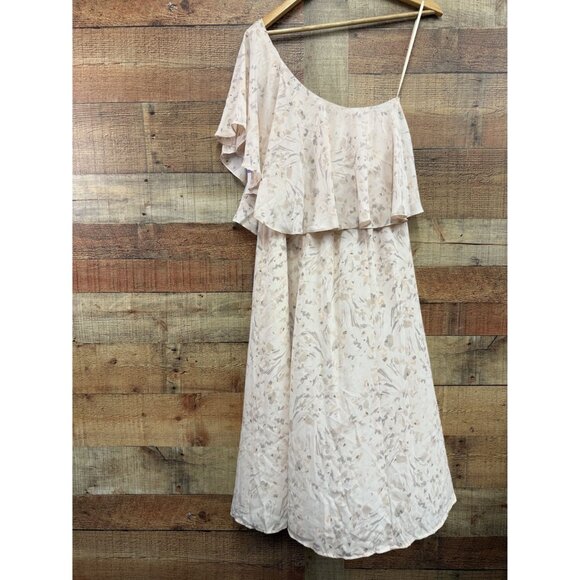 Paper Crown Bridesmaids One Shoulder Floral Dress Small - Picture 4 of 8